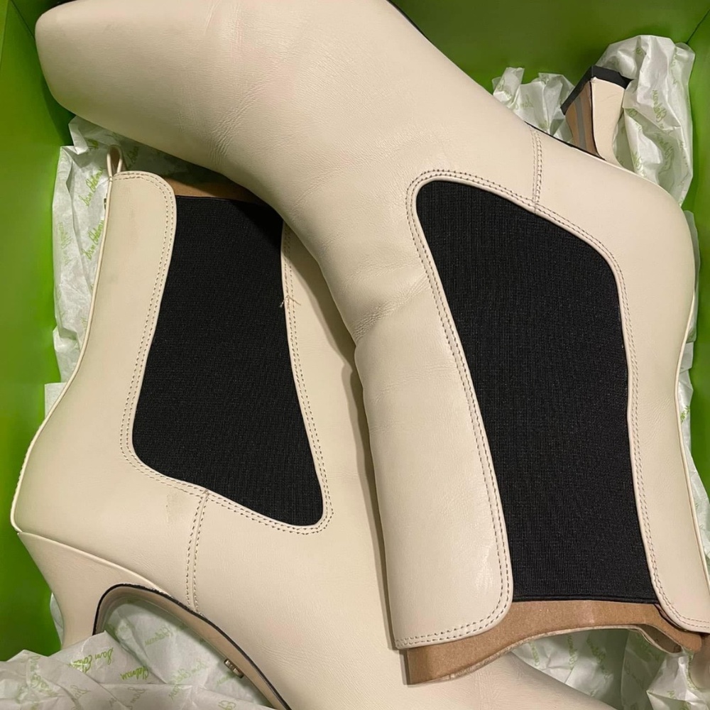 Sam Edelman Size 10 Cream Boots